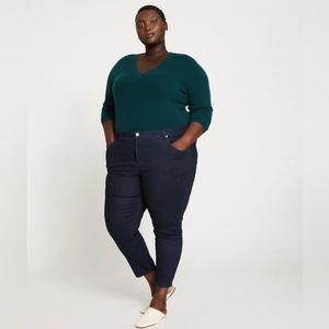 Universal Standard Seine Mid Rise Skinny Jean 27" - Dark Indigo